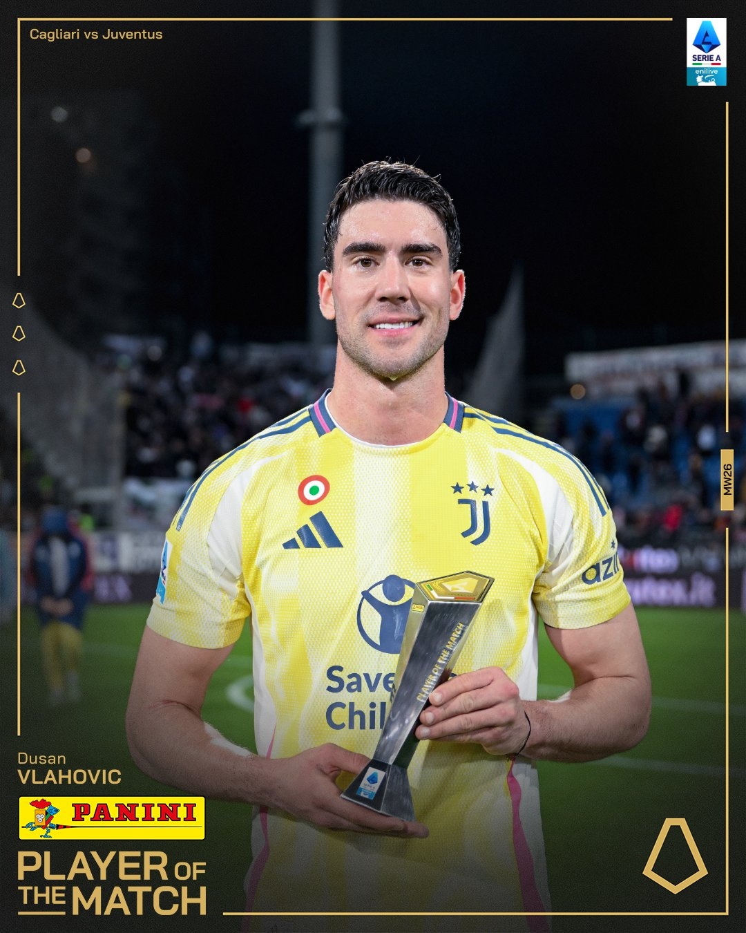 打進致勝進球！弗拉霍維奇當選尤文1-0卡利亞里全場最佳球員
