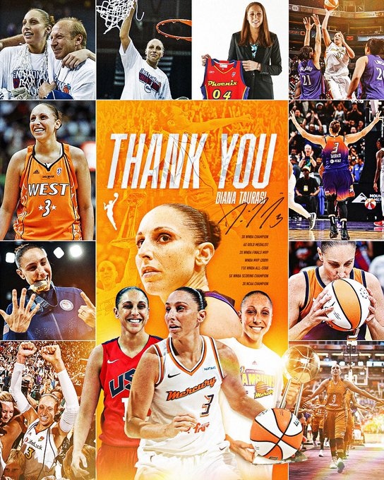 傳奇落幕！WNBA巨星陶樂(lè)西宣布退役 結(jié)束20年職業(yè)生涯