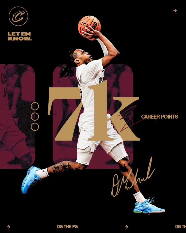 未來可期！加蘭騎士生涯得分達(dá)到7000分 隊(duì)史第11位！