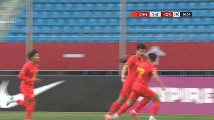 U22國足1-0韓國全場數(shù)據(jù)：控球率49%落后韓國，10射7正領(lǐng)先對(duì)手